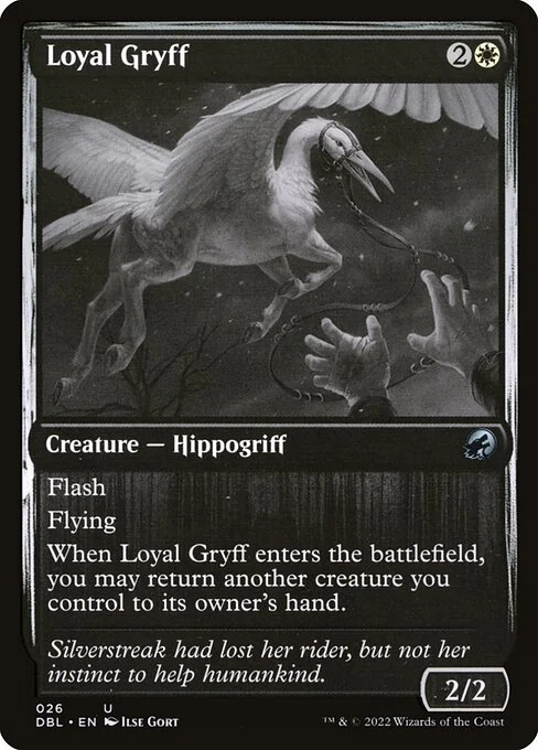Loyal Gryff, carta Magic di tipo Creature — Hippogriff illustrata da Ilse Gort