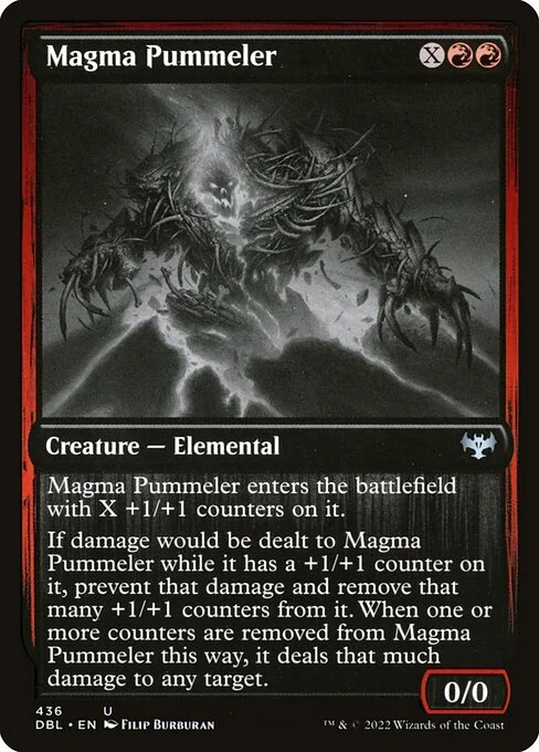 Magma Pummeler, carta Magic di tipo Creature — Elemental illustrata da Filip Burburan