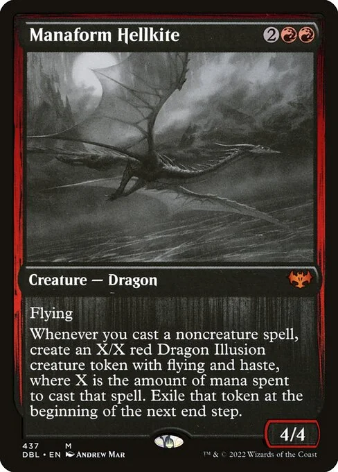 Manaform Hellkite, carta Magic di tipo Creature — Dragon illustrata da Andrew Mar