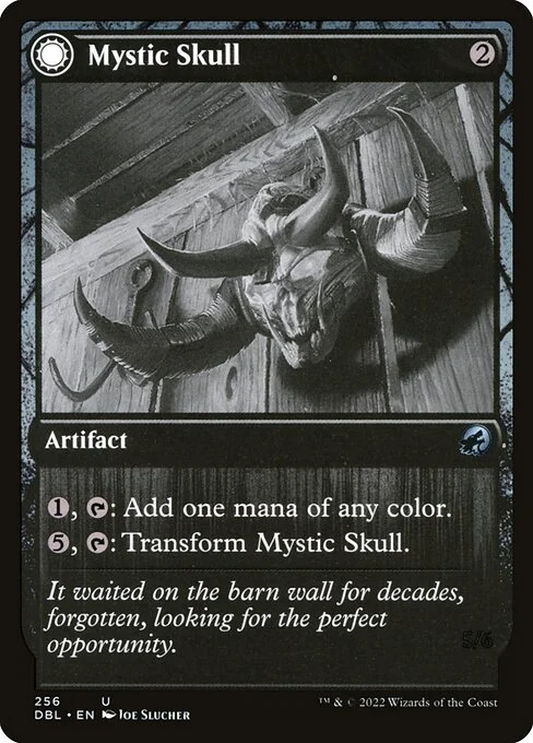 Mystic Skull // Mystic Monstrosity, carta Magic di tipo Artifact // Artifact Creature — Construct illustrata da Joe Slucher