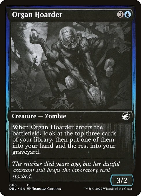 Organ Hoarder, carta Magic di tipo Creature — Zombie illustrata da Nicholas Gregory
