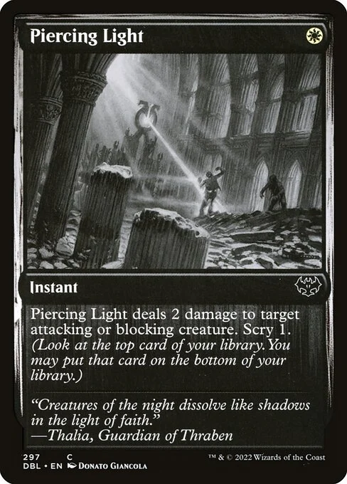 Piercing Light, carta Magic di tipo Instant illustrata da Donato Giancola