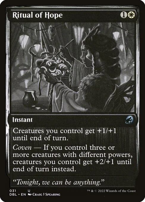Ritual of Hope, carta Magic di tipo Instant illustrata da Craig J Spearing