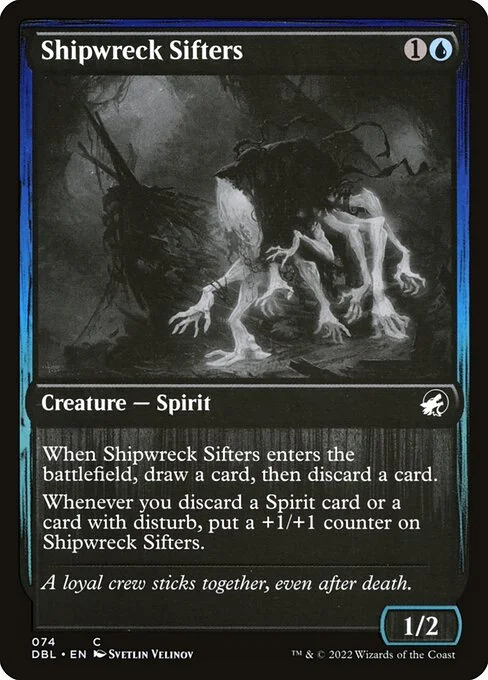 Shipwreck Sifters, carta Magic di tipo Creature — Spirit illustrata da Svetlin Velinov