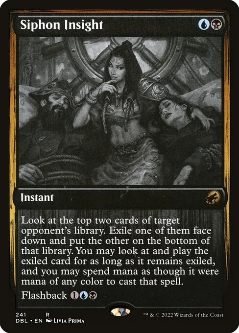 Siphon Insight, carta Magic di tipo Instant illustrata da Livia Prima