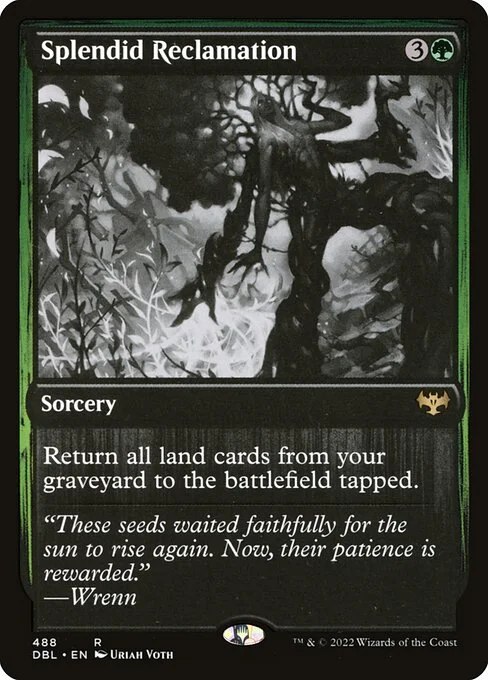 Splendid Reclamation, carta Magic di tipo Sorcery illustrata da Uriah Voth