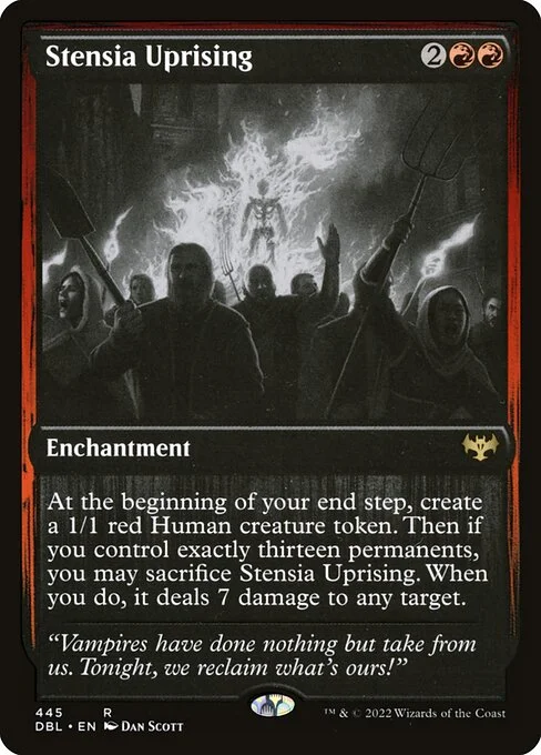 Stensia Uprising, carta Magic di tipo Enchantment illustrata da Dan Murayama Scott