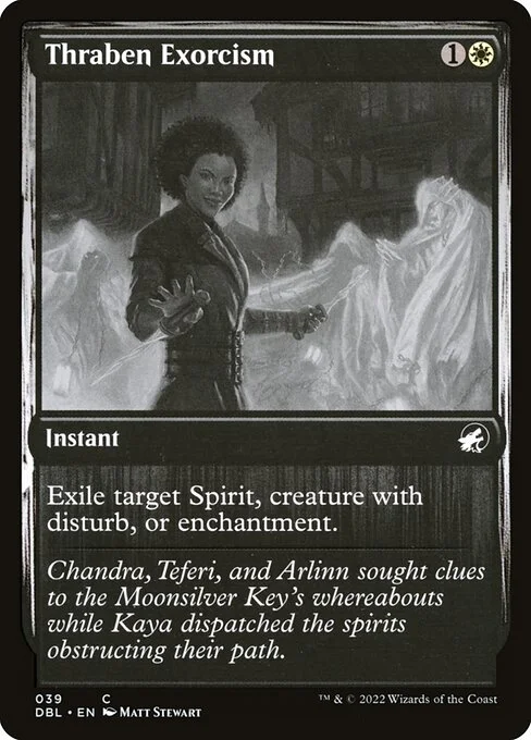 Thraben Exorcism, carta Magic di tipo Instant illustrata da Matt Stewart