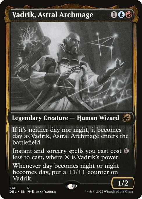 Vadrik, Astral Archmage, carta Magic di tipo Legendary Creature — Human Wizard illustrata da Kieran Yanner