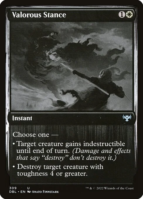 Valorous Stance, carta Magic di tipo Instant illustrata da Anato Finnstark