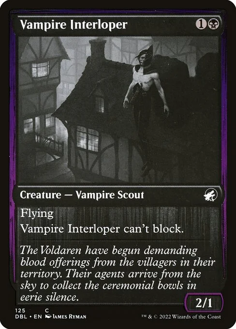 Vampire Interloper, carta Magic di tipo Creature — Vampire Scout illustrata da James Ryman