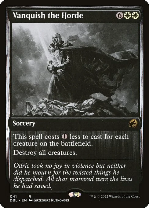 Vanquish the Horde, carta Magic di tipo Sorcery illustrata da Grzegorz Rutkowski