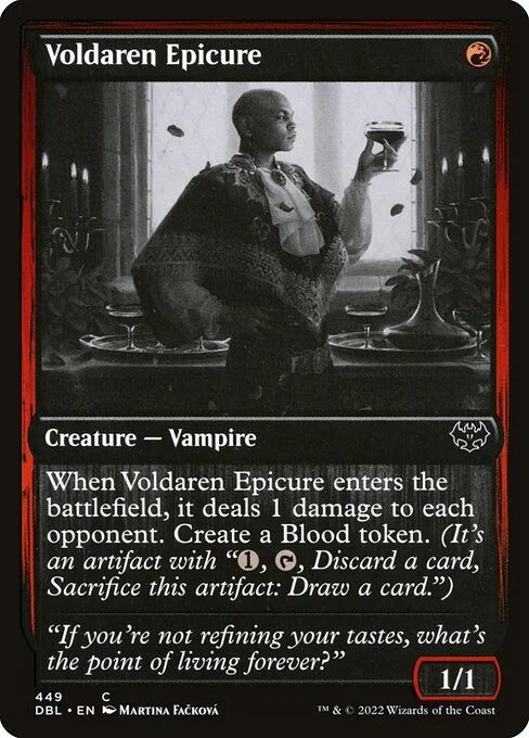 Voldaren Epicure, carta Magic di tipo Creature — Vampire illustrata da Martina Fačková