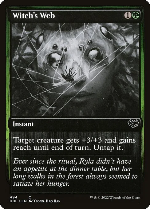 Witch's Web, carta Magic di tipo Instant illustrata da Yeong-Hao Han