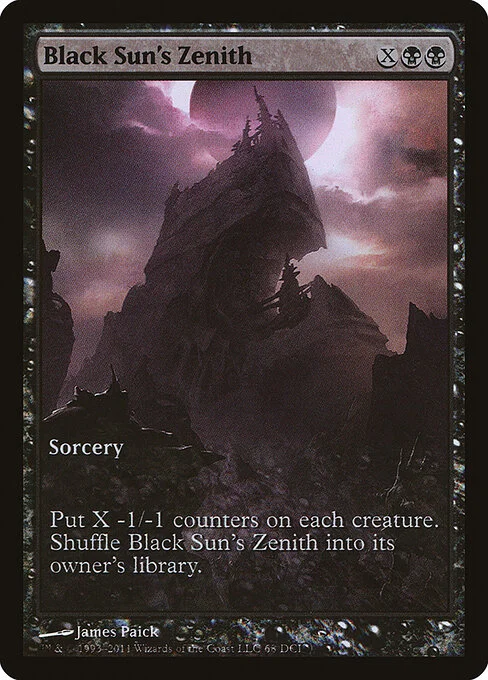 Black Sun's Zenith, carta Magic di tipo Sorcery illustrata da James Paick
