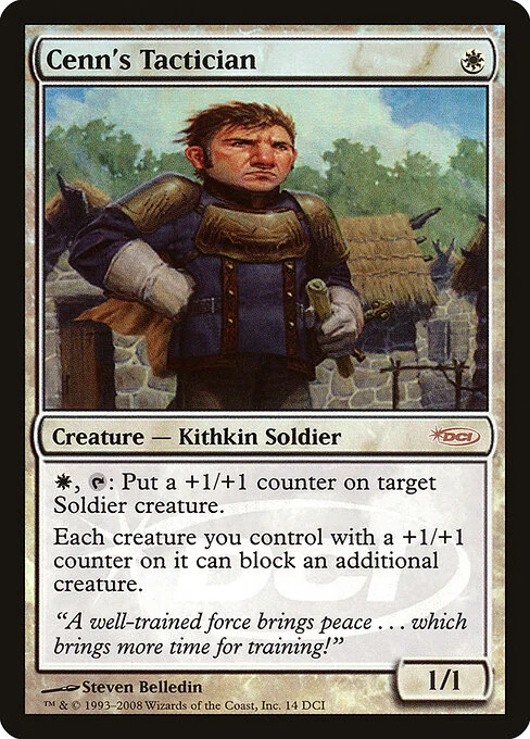 Cenn's Tactician, carta Magic di tipo Creature — Kithkin Soldier illustrata da Steven Belledin