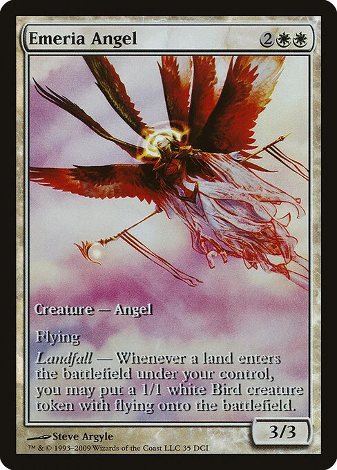 Emeria Angel, carta Magic di tipo Creature — Angel illustrata da Steve Argyle