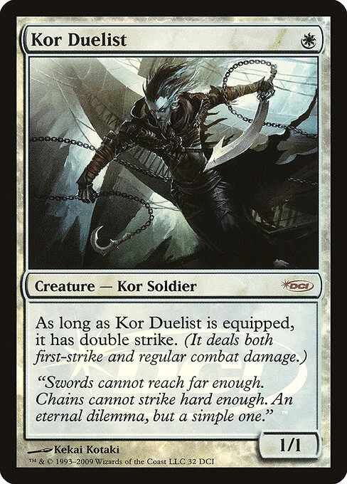 Kor Duelist, carta Magic di tipo Creature — Kor Soldier illustrata da Kekai Kotaki