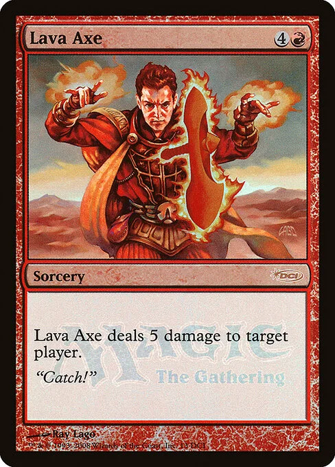 Lava Axe, carta Magic di tipo Sorcery illustrata da Ray Lago
