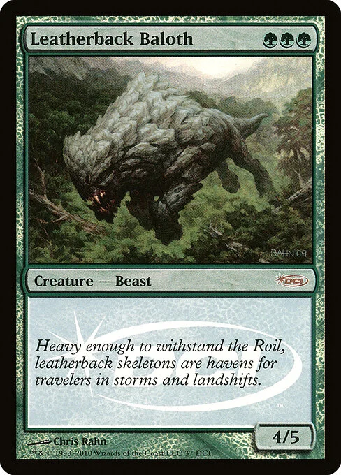 Leatherback Baloth, carta Magic di tipo Creature — Beast illustrata da Chris Rahn