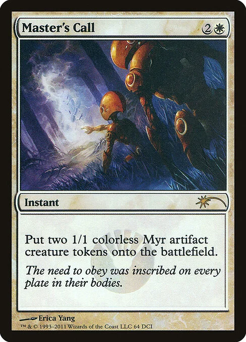 Master's Call, carta Magic di tipo Instant illustrata da Erica Yang