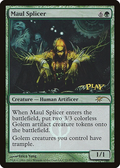 Maul Splicer, carta Magic di tipo Creature — Phyrexian Human Artificer illustrata da Erica Yang