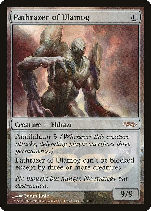 Pathrazer of Ulamog, carta Magic di tipo Creature — Eldrazi illustrata da Goran Josic