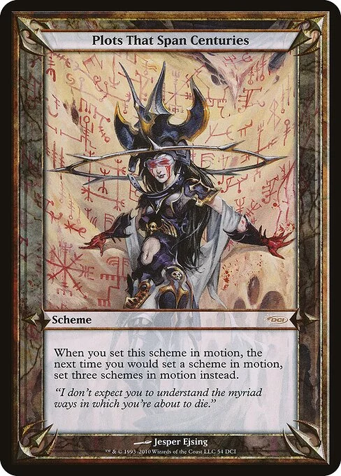 Plots That Span Centuries, carta Magic di tipo Scheme illustrata da Jesper Ejsing