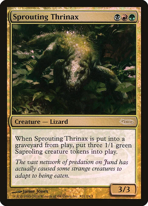 Sprouting Thrinax, carta Magic di tipo Creature — Lizard illustrata da Jaime Jones