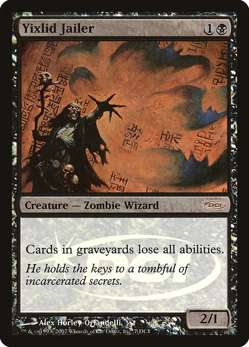 Yixlid Jailer, carta Magic di tipo Creature — Zombie Wizard illustrata da Alex Horley-Orlandelli
