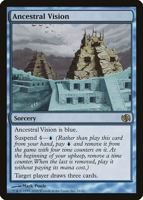 Ancestral Vision, carta Magic di tipo Sorcery illustrata da Mark Poole