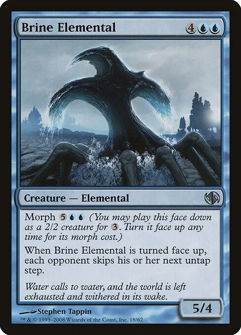 Brine Elemental, carta Magic di tipo Creature — Elemental illustrata da Stephen Tappin