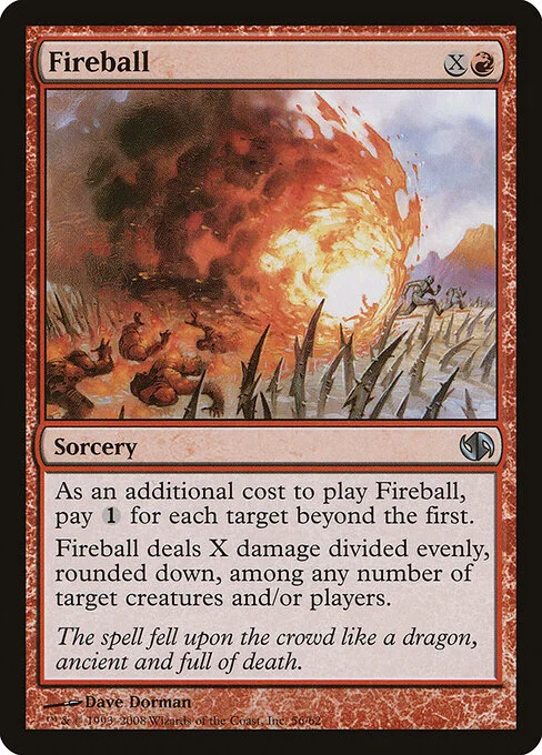 Fireball, carta Magic di tipo Sorcery illustrata da Dave Dorman