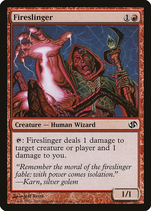 Fireslinger, carta Magic di tipo Creature — Human Wizard illustrata da Jeff Reitz