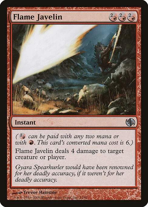 Flame Javelin, carta Magic di tipo Instant illustrata da Trevor Hairsine