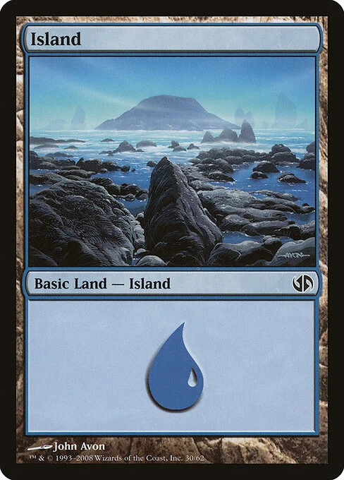 Island, carta Magic di tipo Basic Land — Island illustrata da John Avon