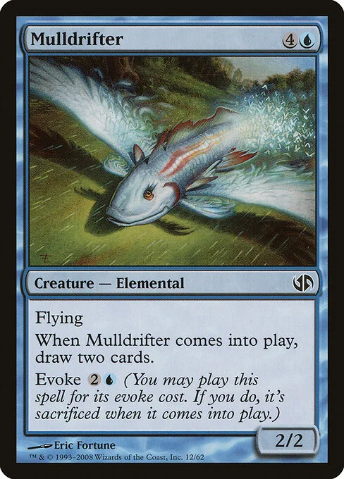 Mulldrifter, carta Magic di tipo Creature — Elemental illustrata da Eric Fortune