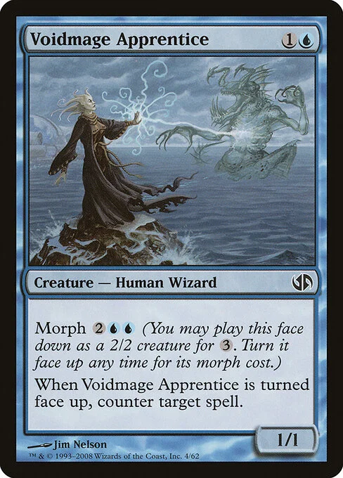 Voidmage Apprentice, carta Magic di tipo Creature — Human Wizard illustrata da Jim Nelson
