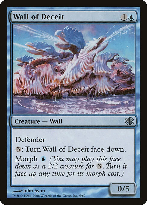 Wall of Deceit, carta Magic di tipo Creature — Wall illustrata da John Avon
