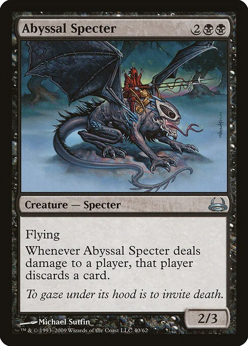 Abyssal Specter, carta Magic di tipo Creature — Specter illustrata da Michael Sutfin