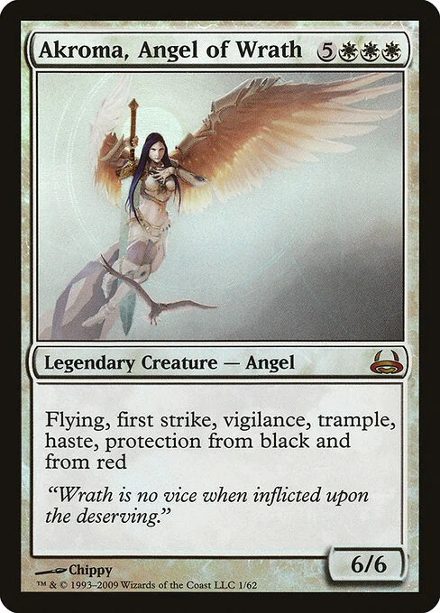 Akroma, Angel of Wrath, carta Magic di tipo Legendary Creature — Angel illustrata da Chippy