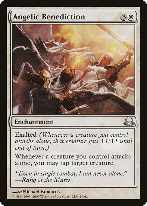 Angelic Benediction, carta Magic di tipo Enchantment illustrata da Michael Komarck