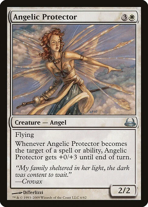 Angelic Protector, carta Magic di tipo Creature — Angel illustrata da DiTerlizzi