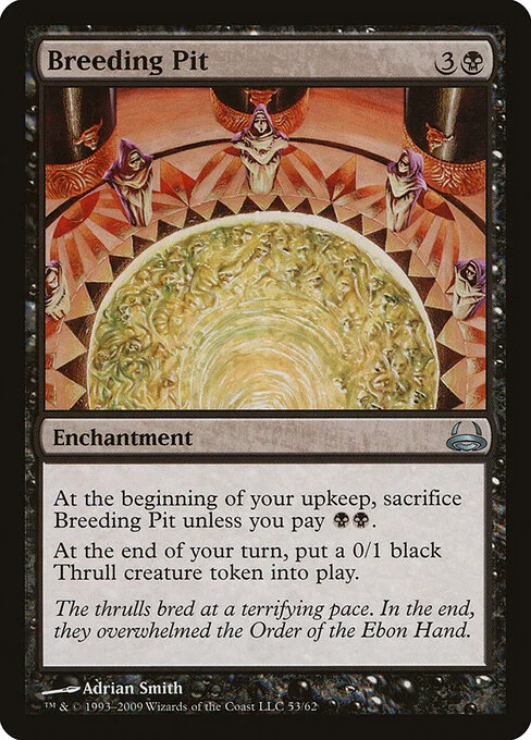 Breeding Pit, carta Magic di tipo Enchantment illustrata da Adrian Smith