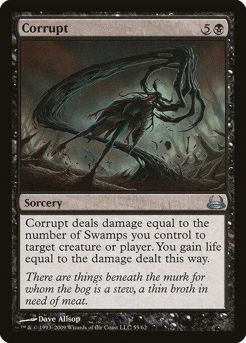 Corrupt, carta Magic di tipo Sorcery illustrata da Dave Allsop