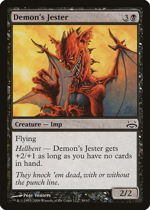 Demon's Jester, carta Magic di tipo Creature — Imp illustrata da Pete Venters