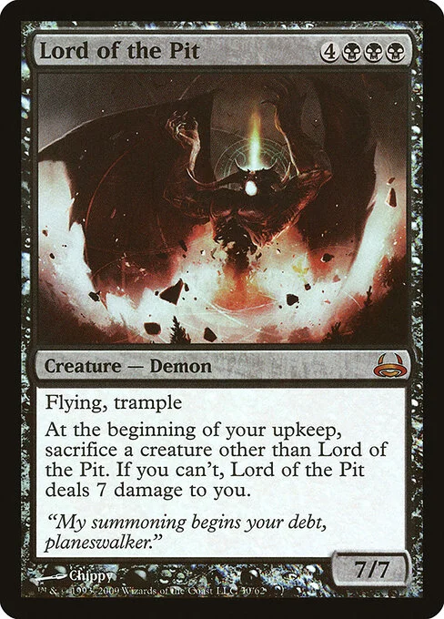 Lord of the Pit, carta Magic di tipo Creature — Demon illustrata da Chippy