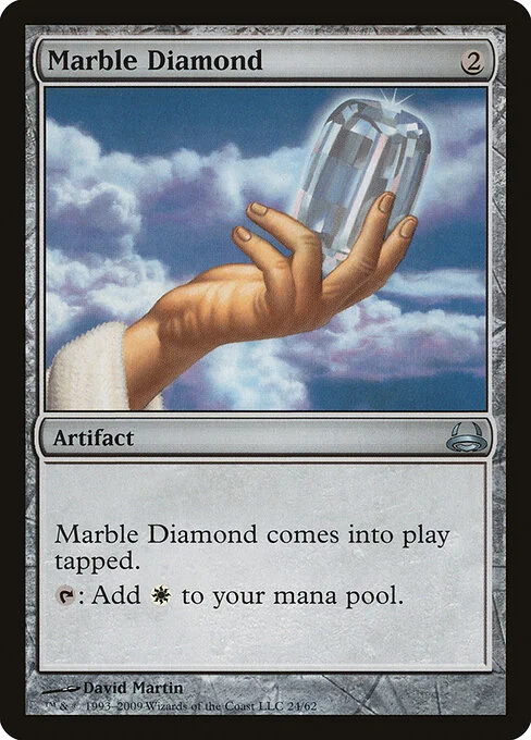 Marble Diamond, carta Magic di tipo Artifact illustrata da David Martin