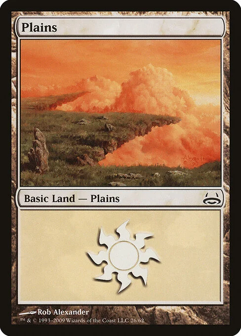Plains, carta Magic di tipo Basic Land — Plains illustrata da Rob Alexander