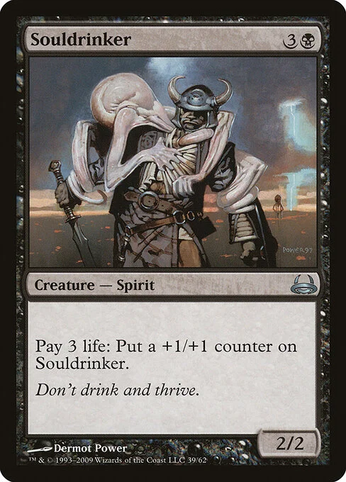 Souldrinker, carta Magic di tipo Creature — Spirit illustrata da Dermot Power